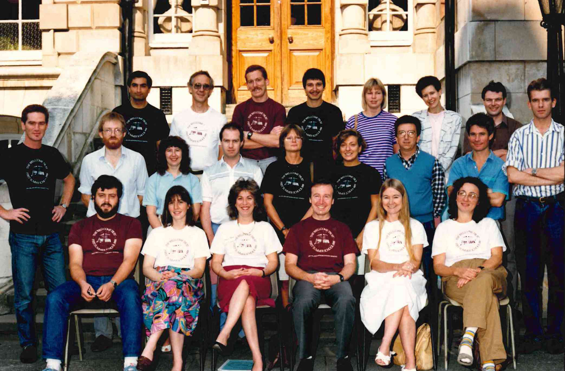 First ever Wellcome Genome Campus Advanced Course participants in 1988