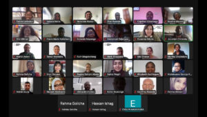 SAGESA Network: image of members participating on a Zoom call